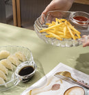Shell shaped dumpling plate