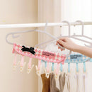 Portable Velcro Clip Clothes Hanger