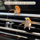 Cute Fishing Kitty Car Decor